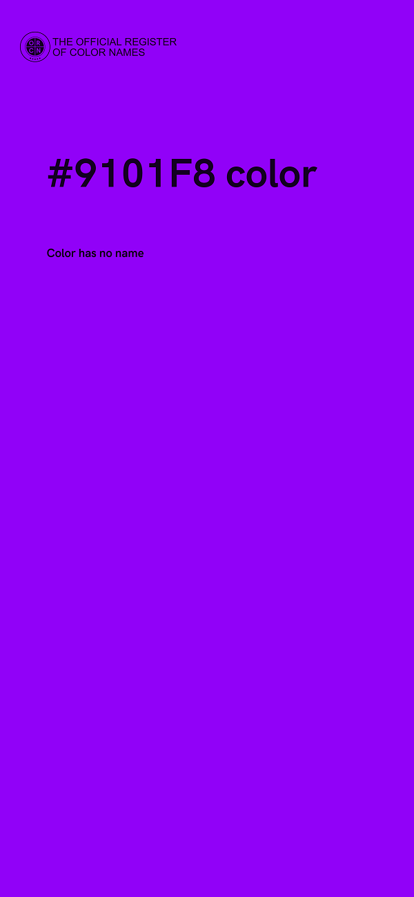 #9101F8 color image