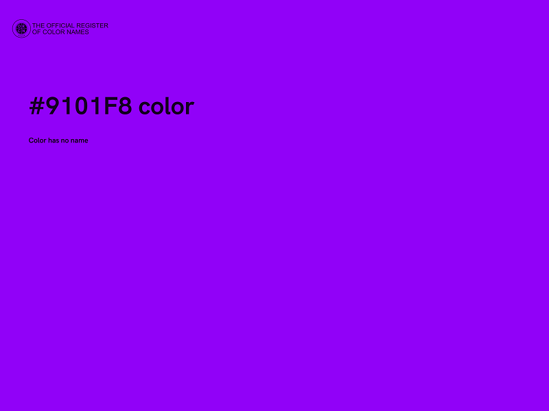 #9101F8 color image