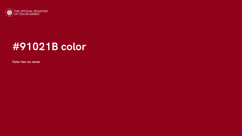 #91021B color image