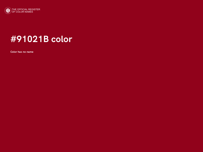 #91021B color image