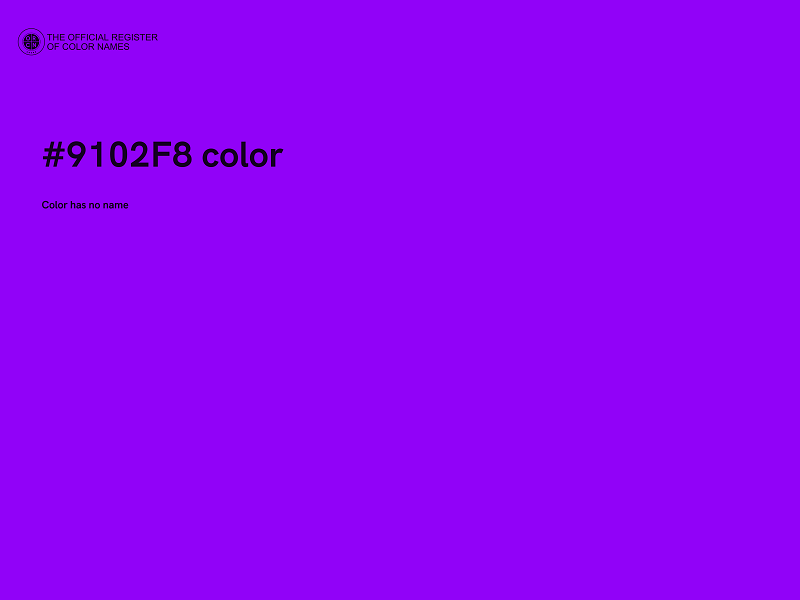#9102F8 color image