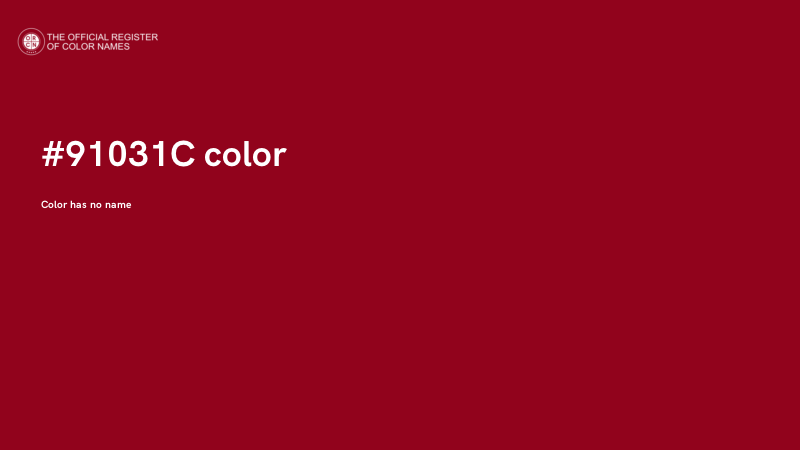 #91031C color image