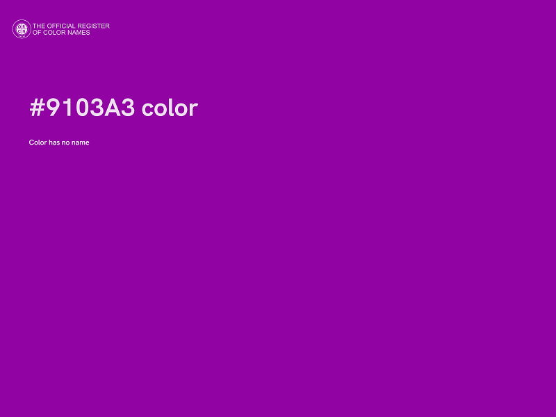 #9103A3 color image