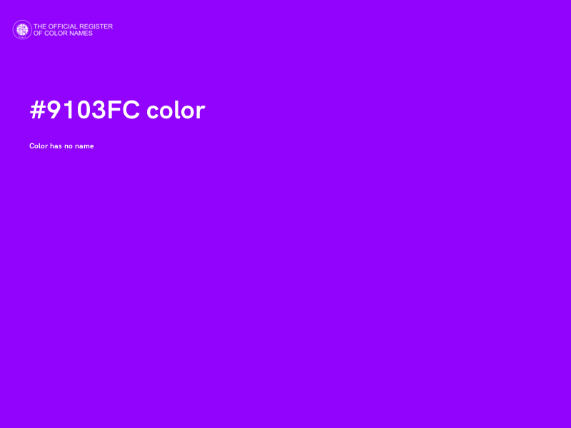 #9103FC color image