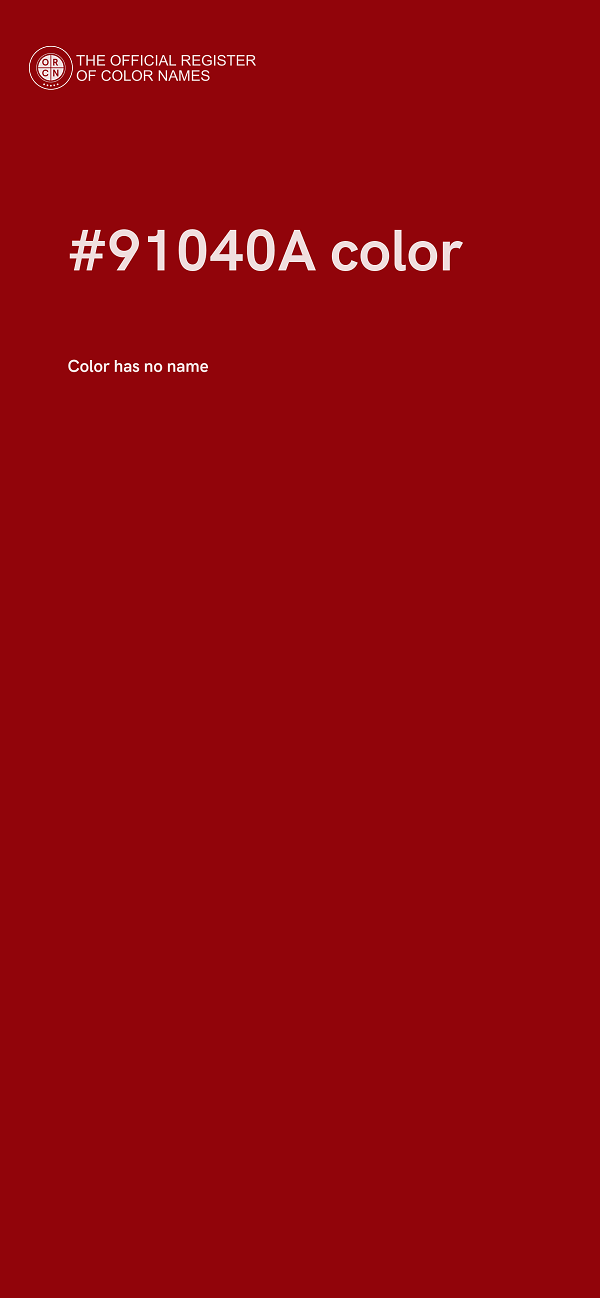 #91040A color image