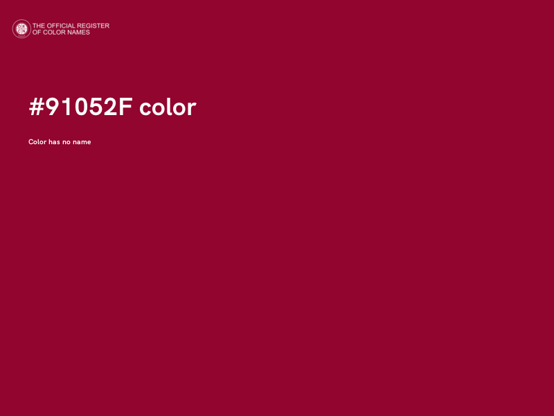 #91052F color image