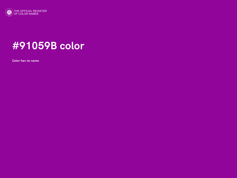 #91059B color image