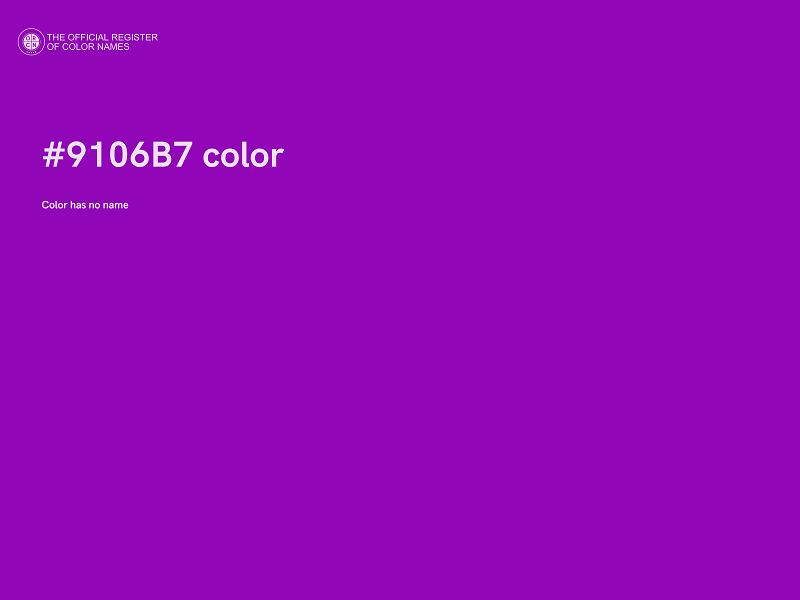 #9106B7 color image