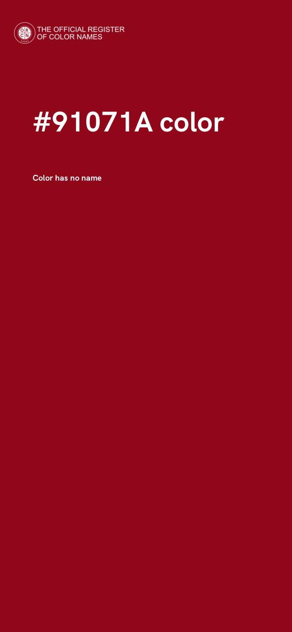 #91071A color image