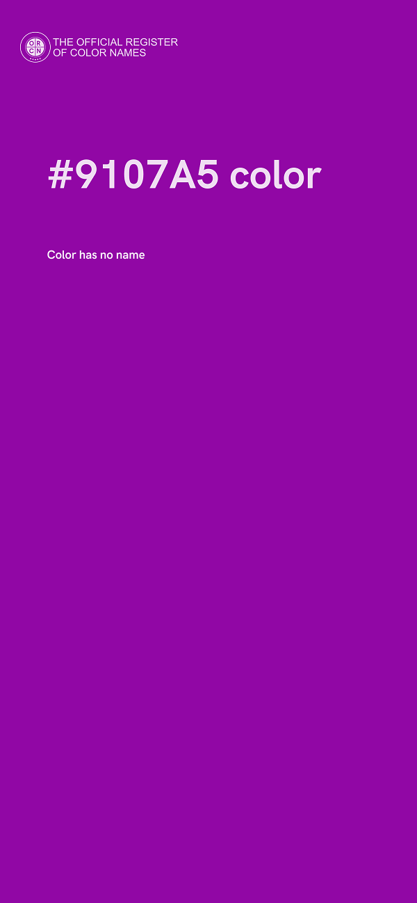 #9107A5 color image