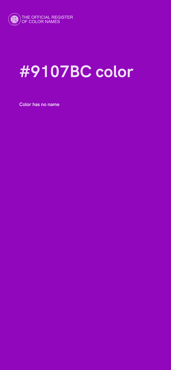 #9107BC color image