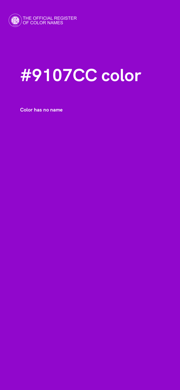 #9107CC color image