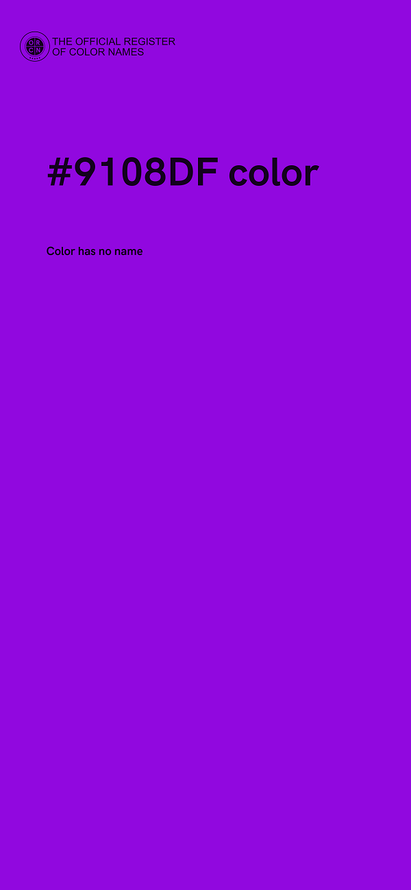 #9108DF color image