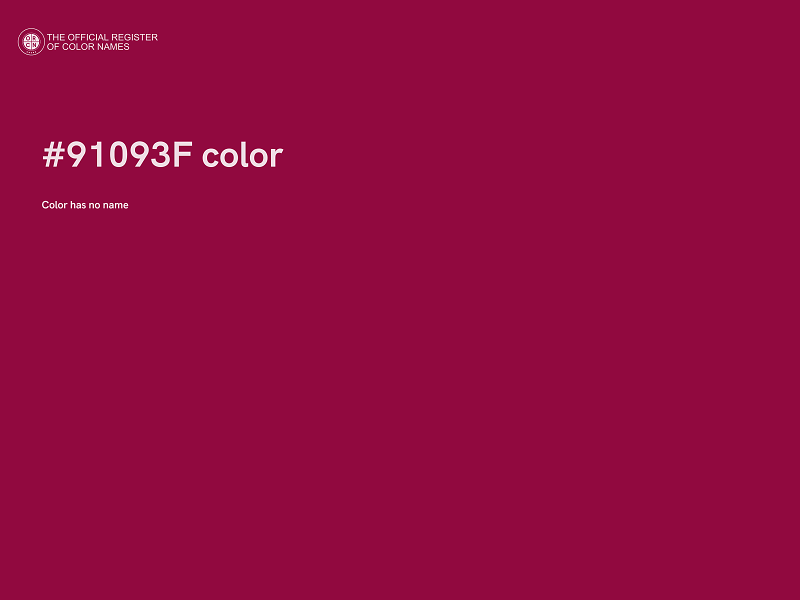 #91093F color image