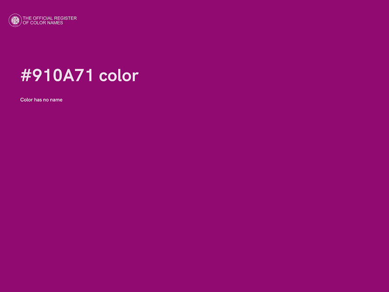 #910A71 color image