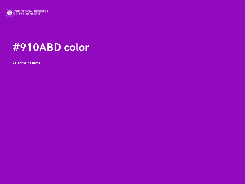 #910ABD color image