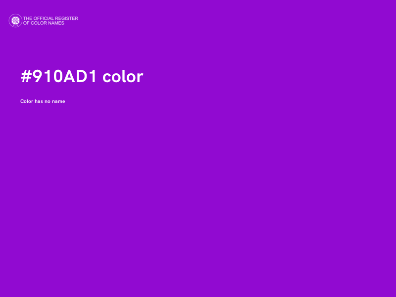 #910AD1 color image