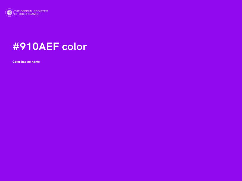 #910AEF color image