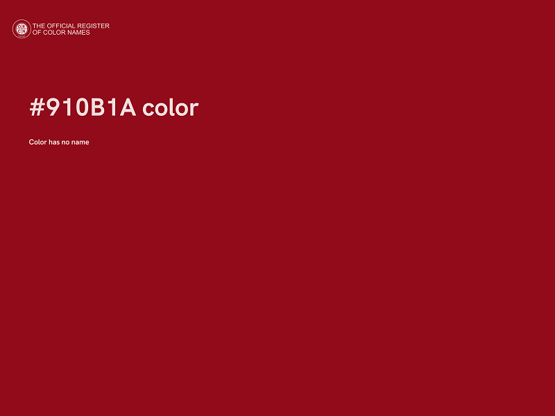 #910B1A color image