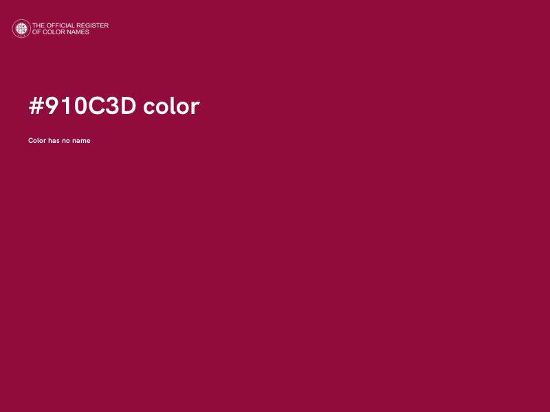 #910C3D color image