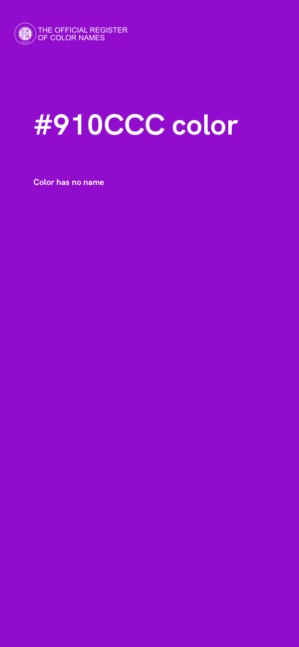 #910CCC color image