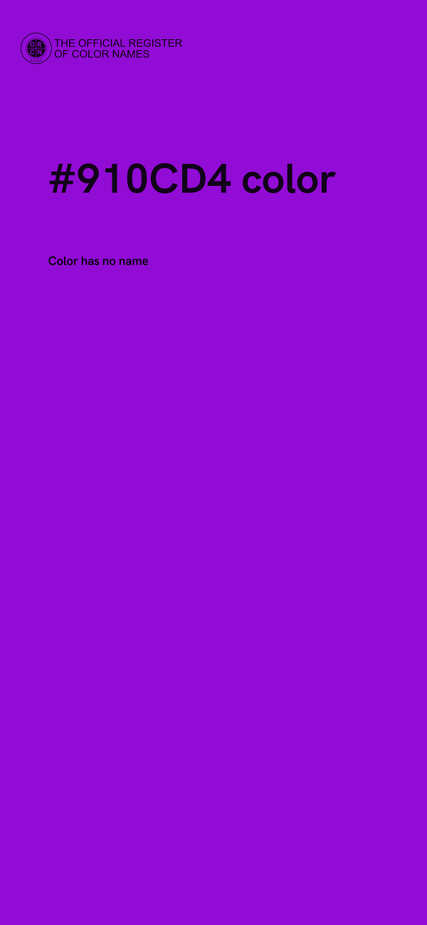 #910CD4 color image