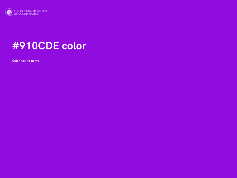 #910CDE color image