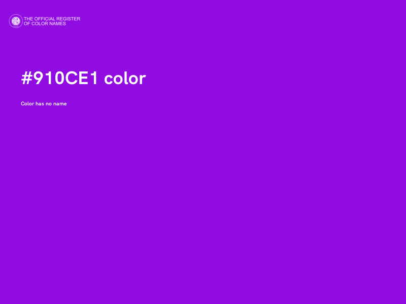 #910CE1 color image