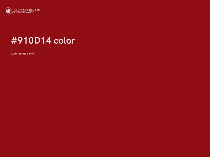 #910D14 color image