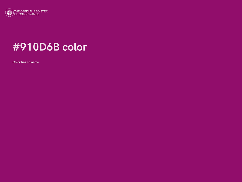 #910D6B color image