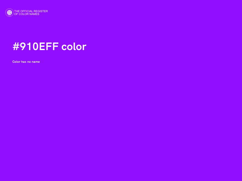 #910EFF color image