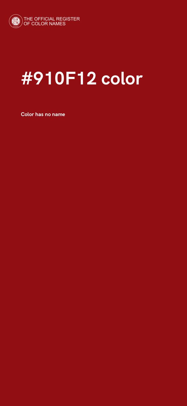 #910F12 color image