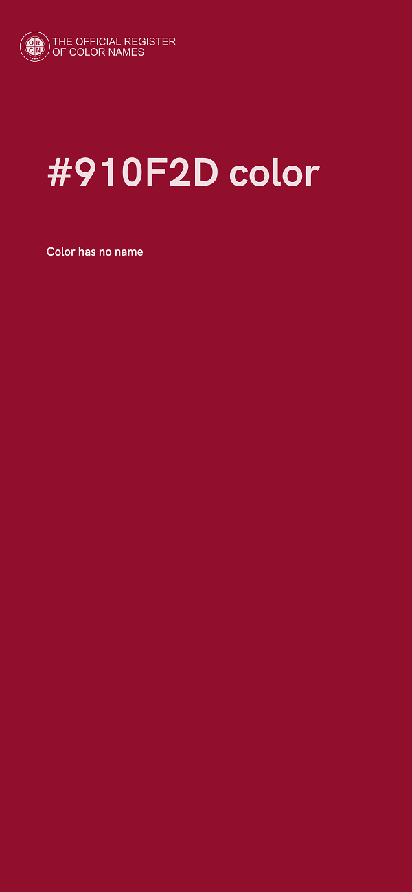 #910F2D color image
