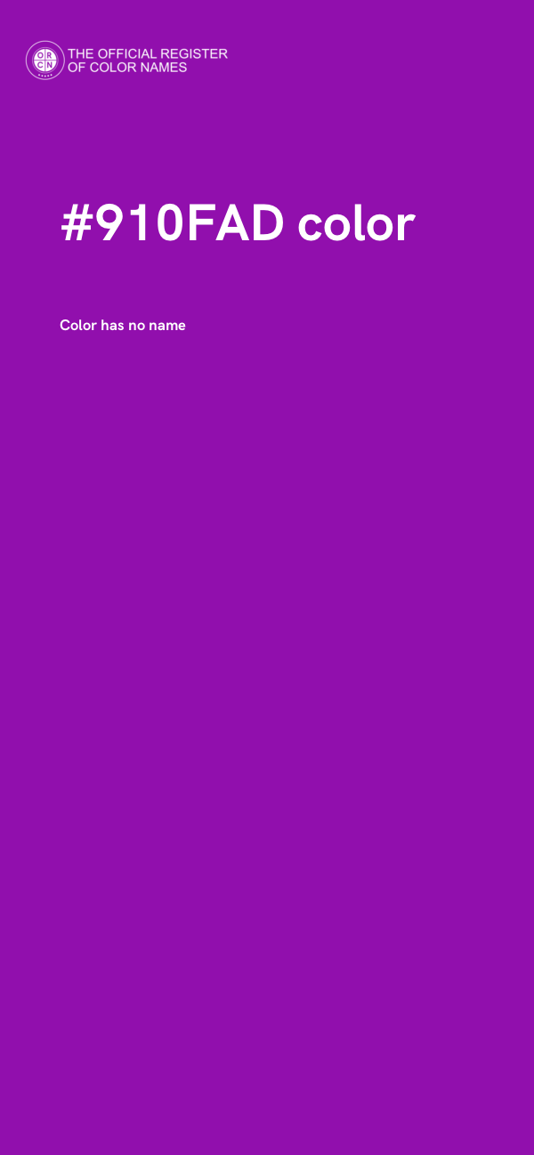 #910FAD color image