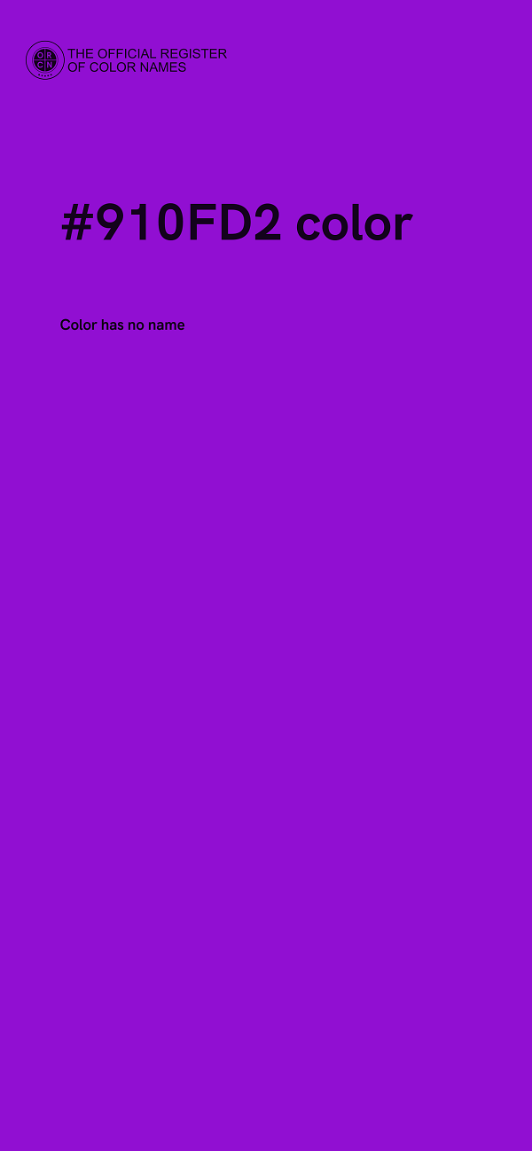 #910FD2 color image