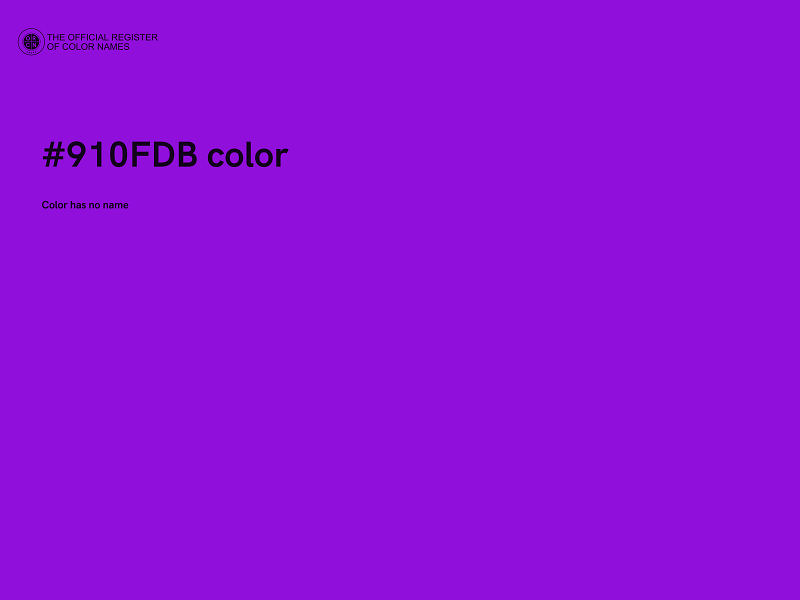 #910FDB color image