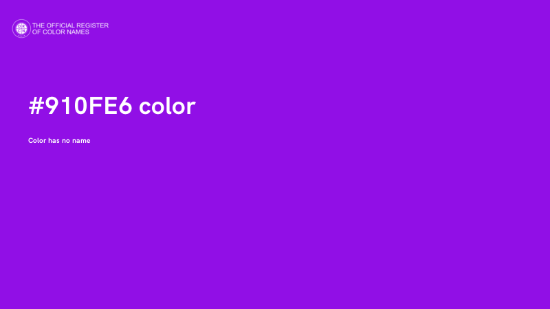 #910FE6 color image