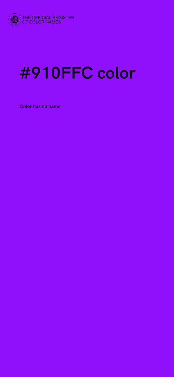 #910FFC color image
