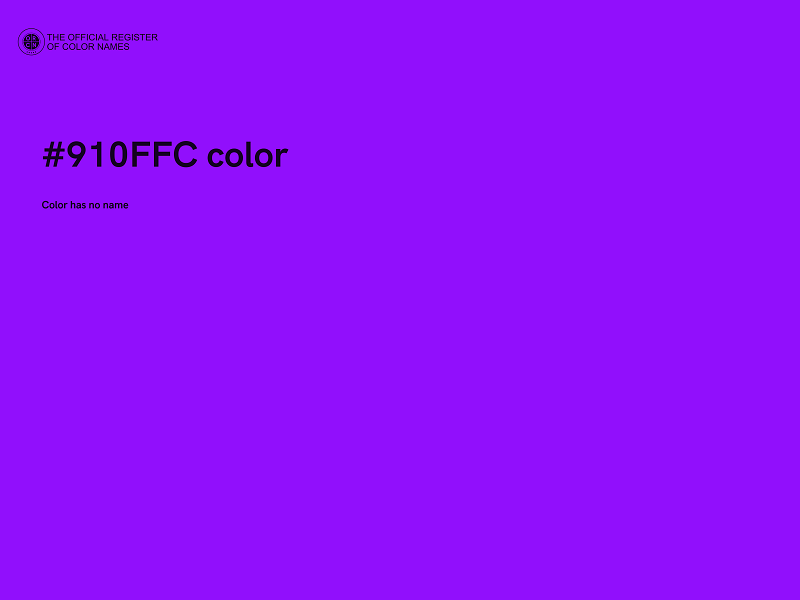 #910FFC color image
