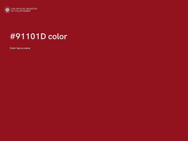 #91101D color image