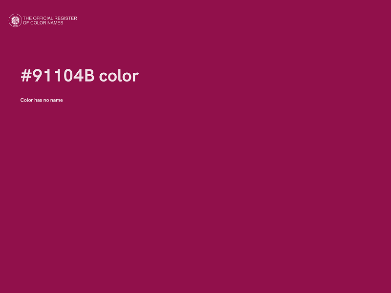 #91104B color image