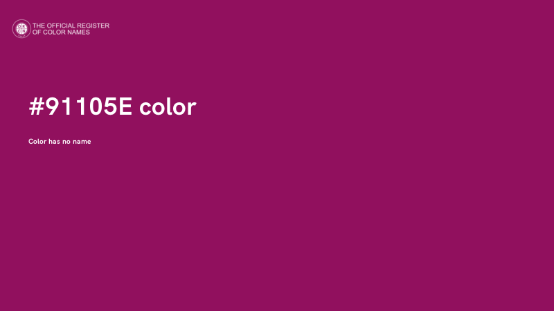 #91105E color image