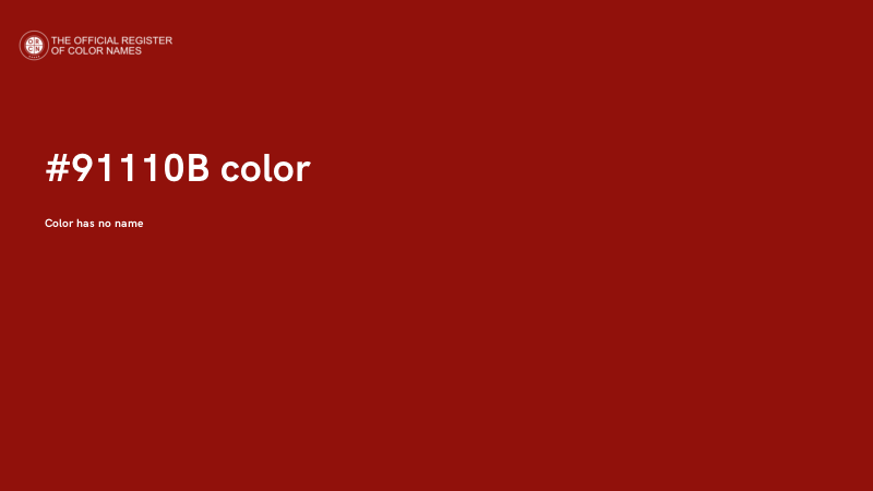#91110B color image