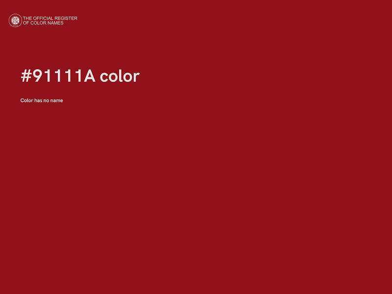 #91111A color image