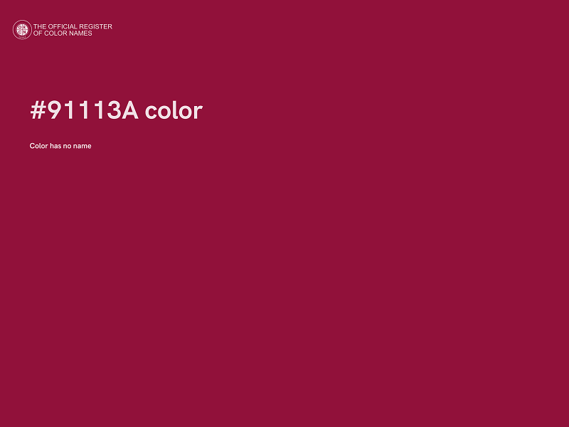 #91113A color image