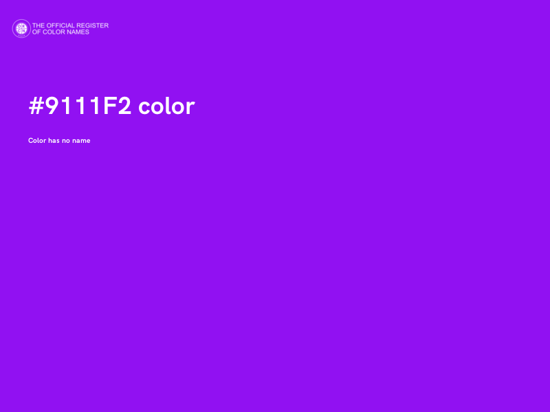 #9111F2 color image