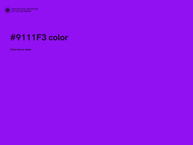 #9111F3 color image