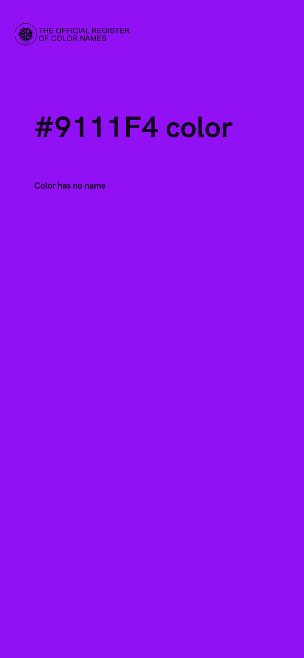 #9111F4 color image
