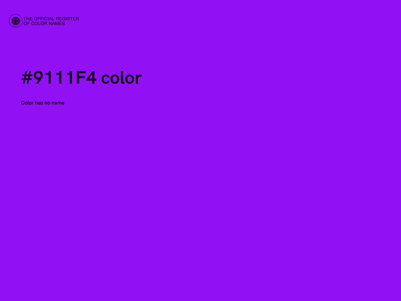 #9111F4 color image