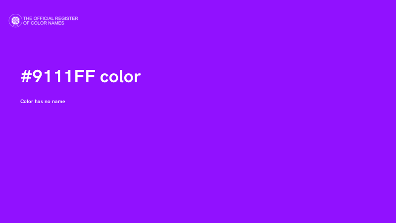 #9111FF color image